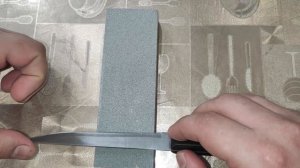 Как правильно точить нож на бруске?