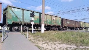 Маневры тепловоза ТГМ4Б-0039 с полу вагонами на станции ?
