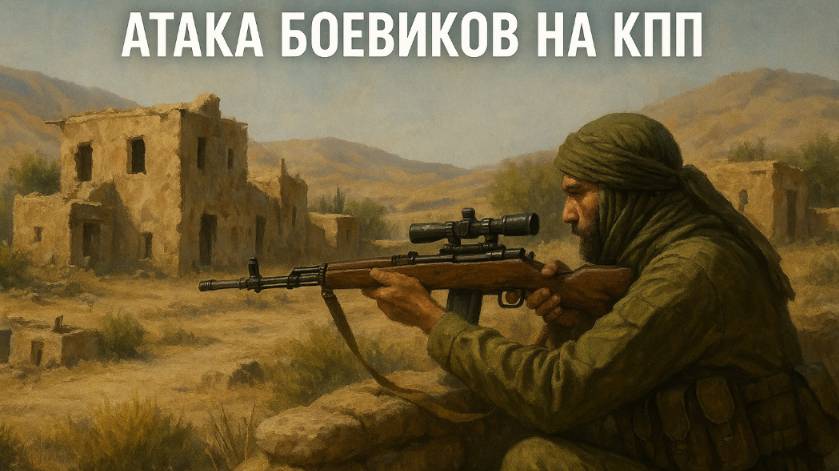 Атака боевиков на пустынный КПП. Серьёзные игры на Тушино на 214 игроков.