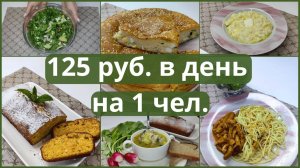 Базовое экономное меню на 3 дня для семьи из 4-х человек. Экономно прожить 3 дня. Экономное меню.