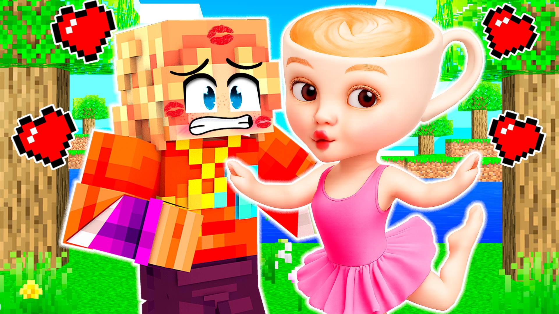 МЕНЯ ПОЦЕЛОВАЛА БАЛЕРИНА КАПУЧИНА В МАЙНКРАФТ смотреть онлайн