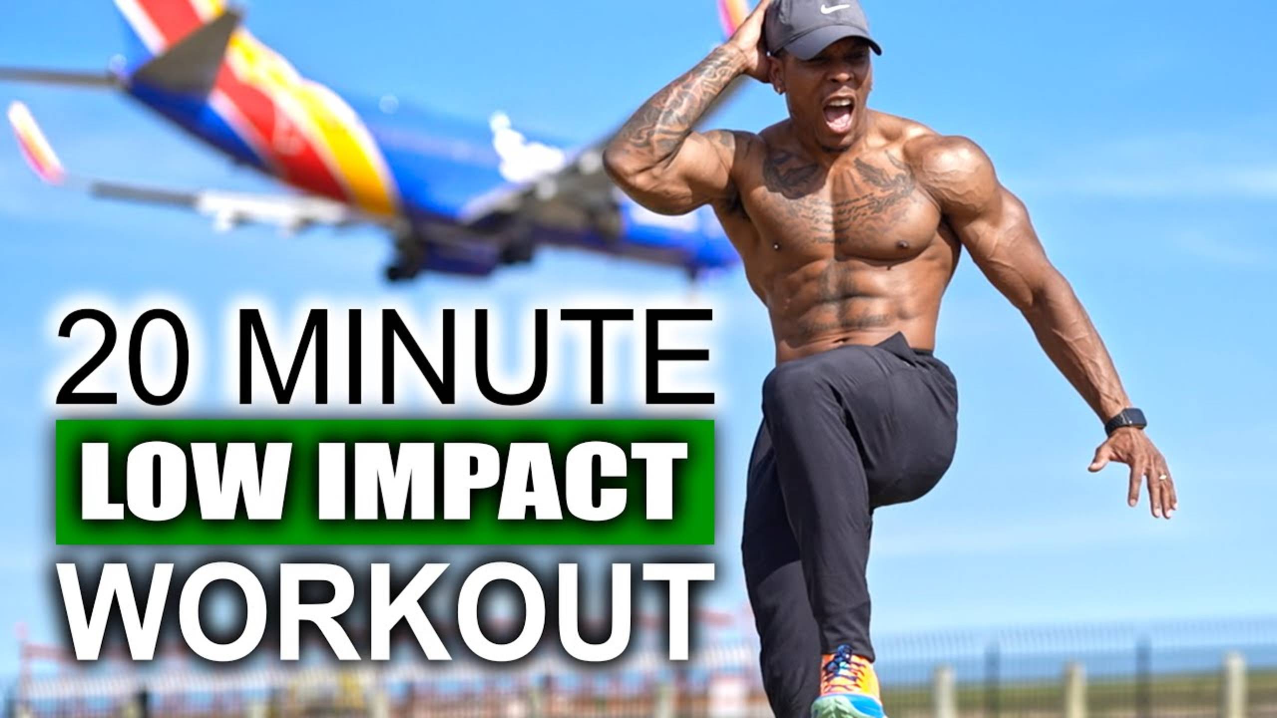 20 MINUTE FAT BURNING LOW IMPACT HIIT CARDIO WORKOUT(KNEE FRIENDLY) - BullyJuice смотреть онлайн