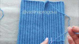 Самая простая шапка крючком + потайной шов 💙