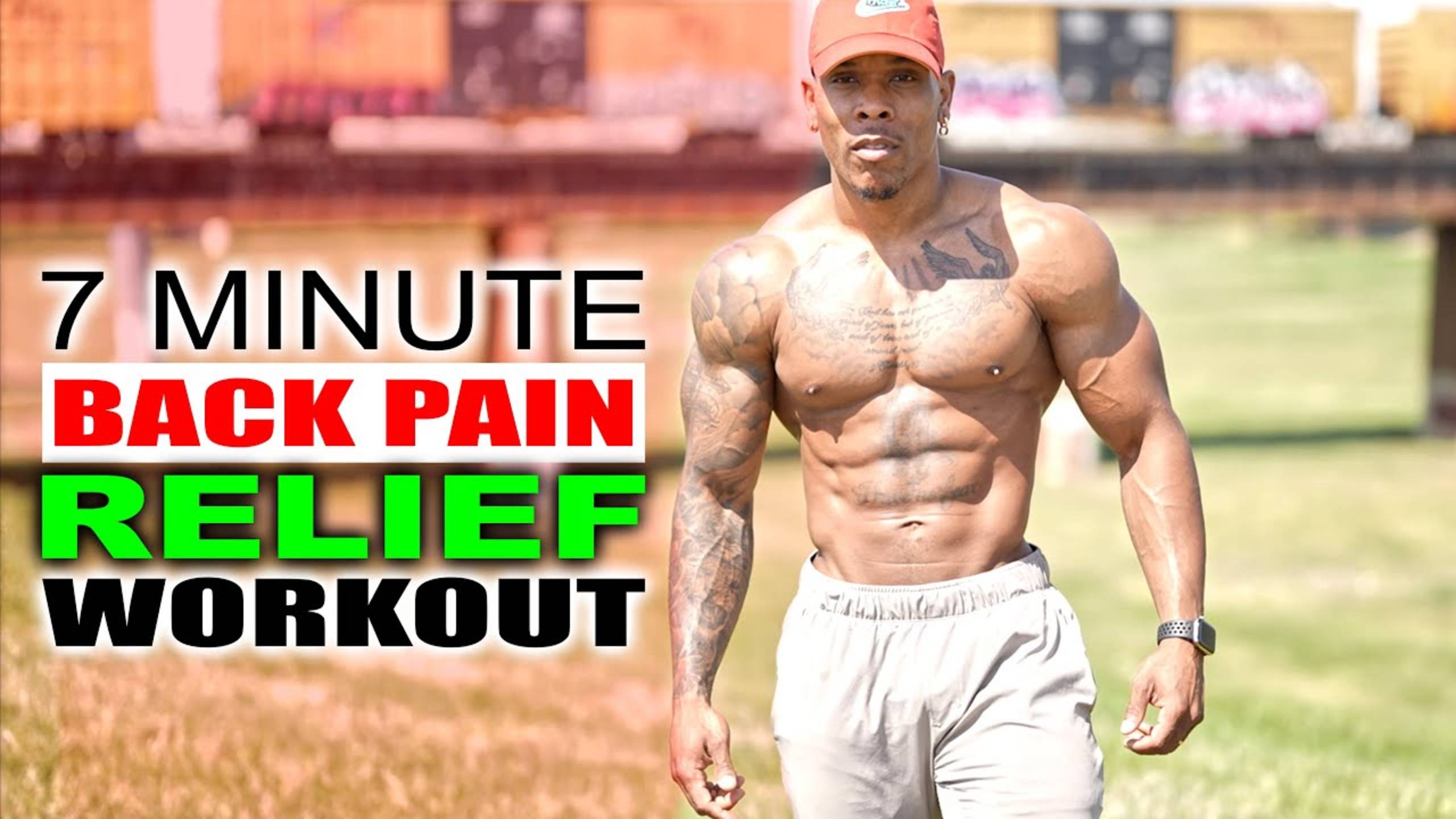 7 MINUTE BACK PAIN RELIEF WORKOUT - BullyJuice смотреть онлайн