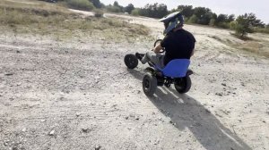 Самодельный багги c двигателем от триммера, мотокосы!