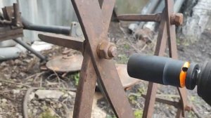 Гайковёрт ingco 500 H одолел 30 летнию борону