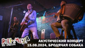 Рви Меха - Оркестр! - Акустический концерт в Бродячей Собаке (15.08.2024)