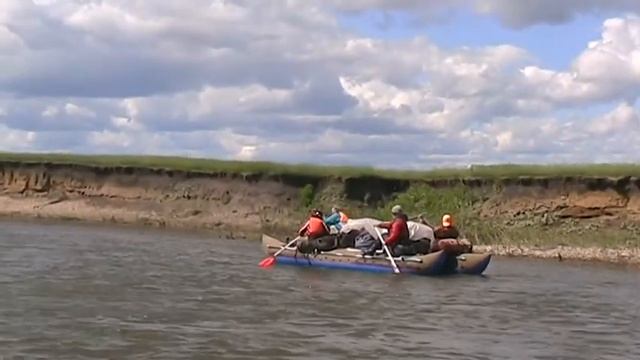 Первая группа  на реке Юрюзань