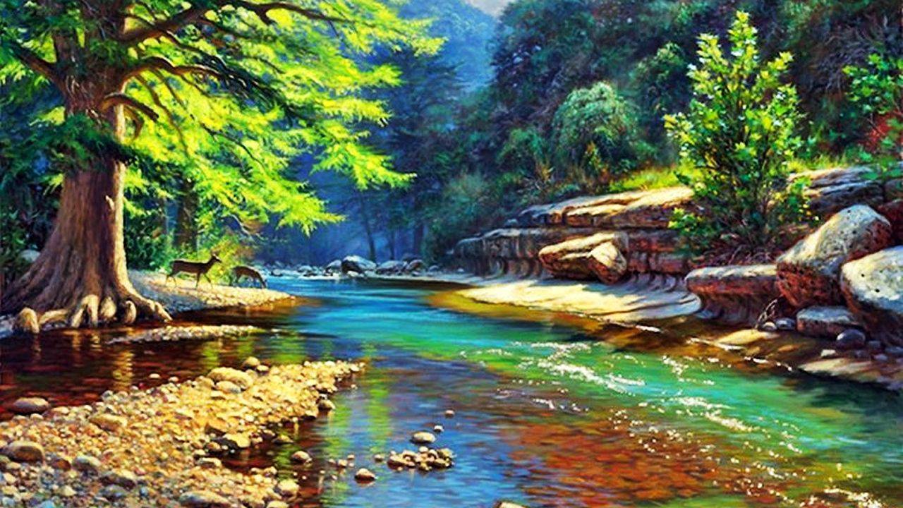 Лето в живописи художника Марка Китли смотреть онлайн