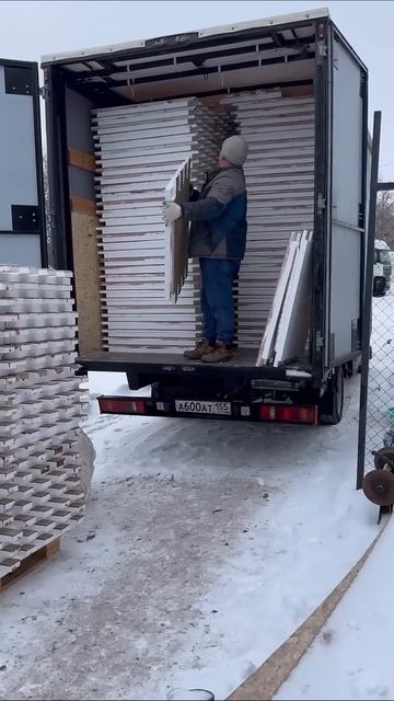 Клиент рад подарку🤣🚛 #термопанели #стройка #самосва? смотреть онлайн