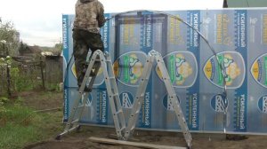 Как крепить сотовый поликарбонат на торцы теплицы чер