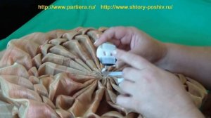 Буфы схема Чешуя, круглая подушка 1.