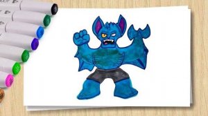 Бэттакс Водная Атака Гуджитсу _ Летучая мышь рисуем