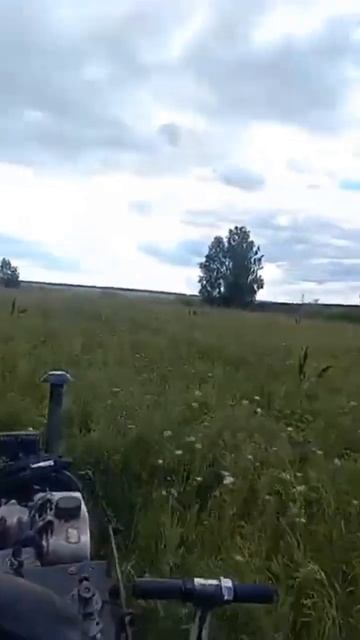 Мини-трактор с косилкой Заря. смотреть онлайн