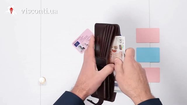 Мужской Кошелек Visconti Tsc47 Riccardo Tuscany Кожаный Аксессуар