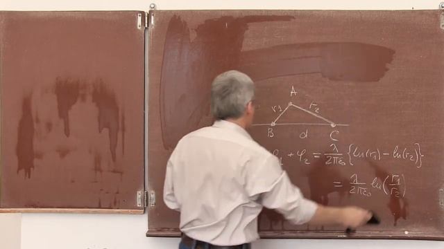 Лекция 144. Поле двух параллельных нитей смотреть онлайн