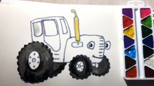 Что ты делал Синий Трактор? Как нарисовать Синий Тракт