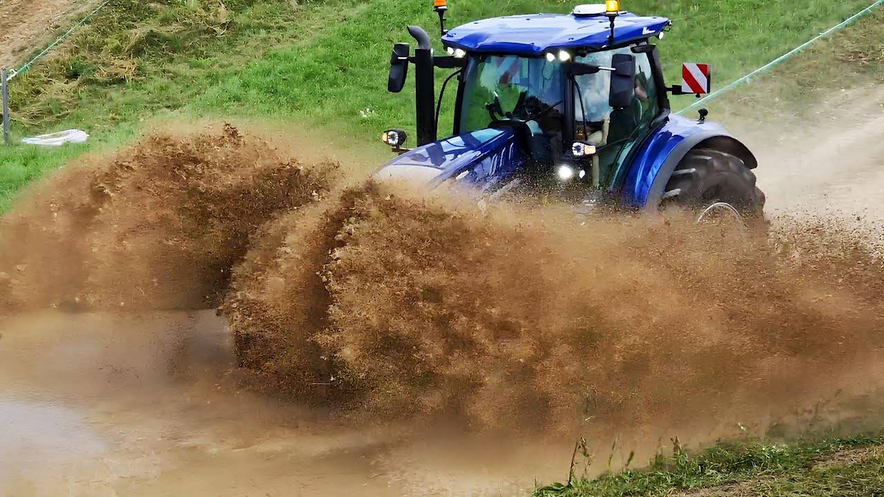 ГОНКА ТРАКТОРОВ по ГРЯЗИ! смотреть онлайн