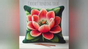 Подушка крючком | Чехол для подушки крючком