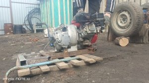 Самодельный мотоблок на червячном редукторе. Собрал с