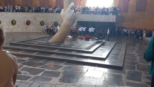 смена караула в Пантеоне воинской славы