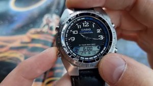 Как выставить время на часах casio illuminator fishing gear 3768 AMW 700