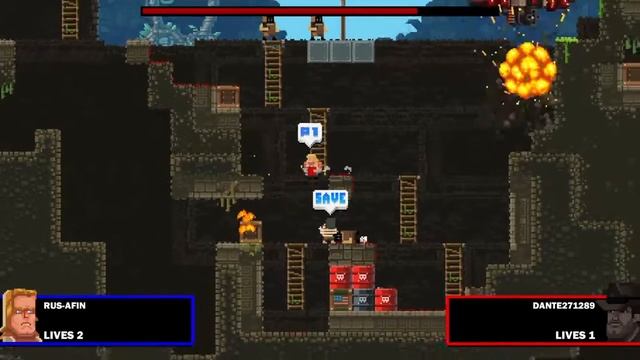 Broforce - Два мужика: Часть 1 на PS4