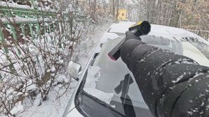 Воздуходувка в действии против снега VIOLENT TURBOFAN TF64 вото