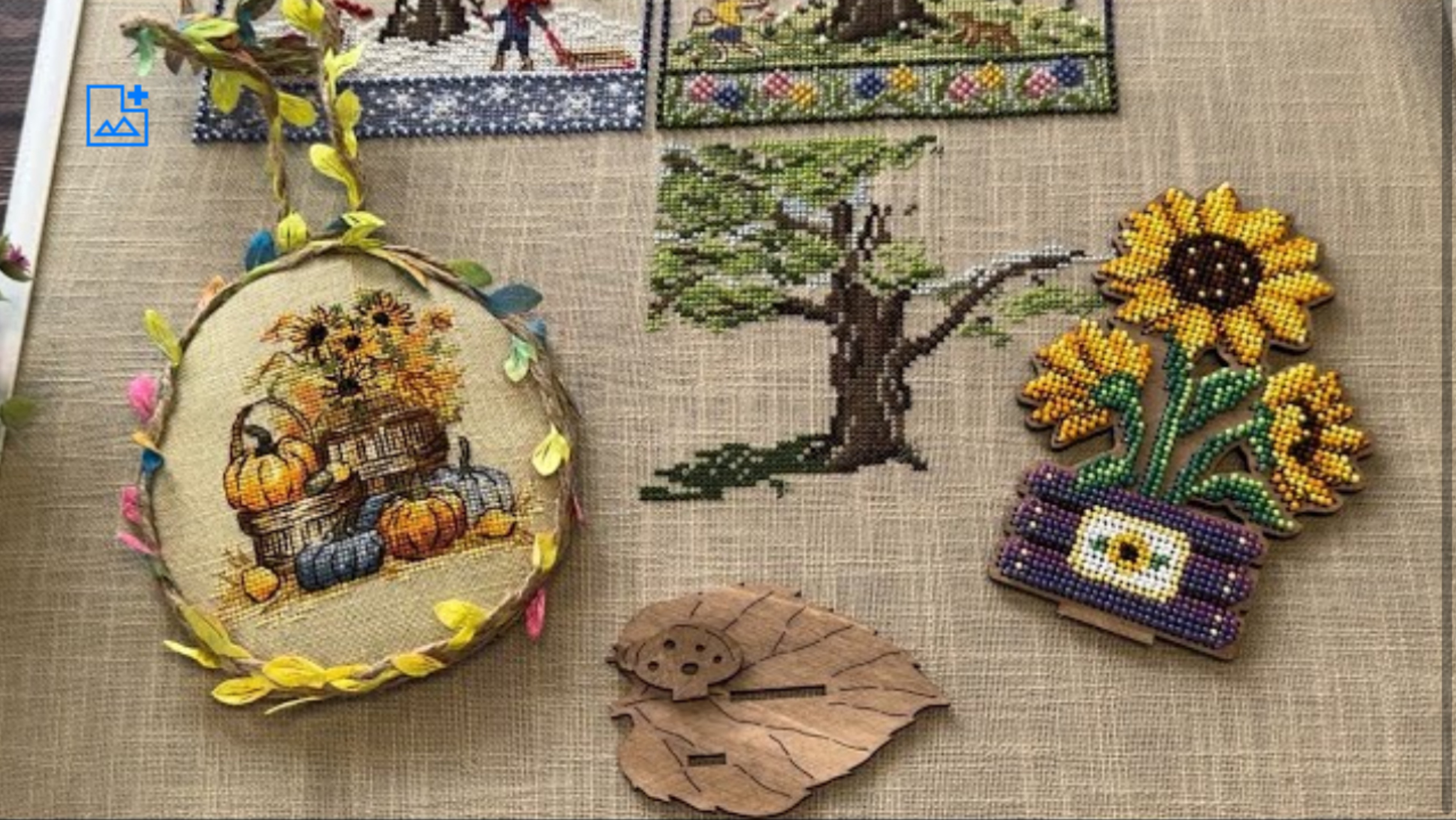 Вышивка крестом/Летние старты/Подсолнухи/Яркая осень/Летний дуб.2024 год смотреть онлайн
