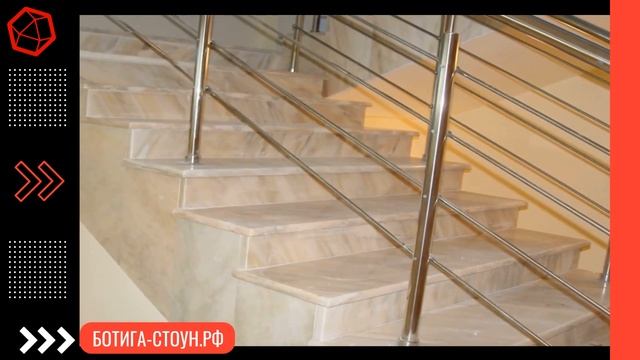 Интерьерные ступени лестниц из натурального камня от смотреть онлайн