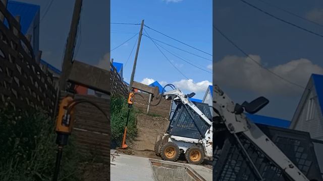 Испытание.Самодельный ямобур. Шнеки мотобур.