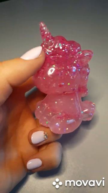 Обзор единорога из эпоксидной смолы ручной работы под