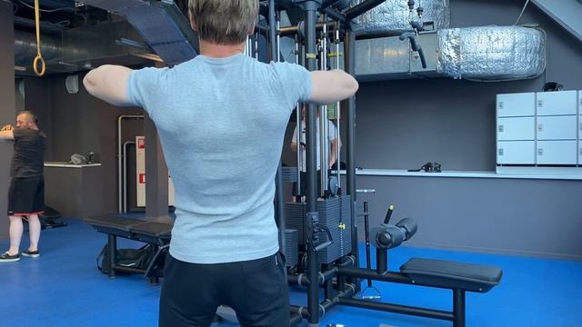 Тяга на задние дельты в кроссовере с канатной рукоять? смотреть онлайн