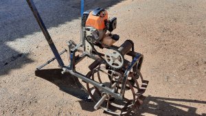 Окучник для огорода из двигателя триммера, мотокосы своими руками.