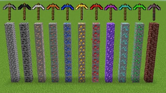 Какая кирка быстрее в Minecraft?