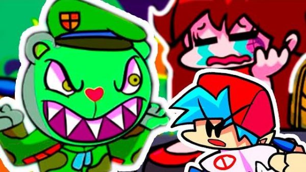 ФЛИППИ ОЗВЕРЕЛ ! У ГЁРЛФРЕНД СИНЯК ! - ЖЁСТКИЙ БОСС FRIDAY NIGHT FUNKIN VS Flippy Mod