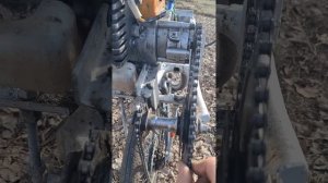 Велосипед с мотором от триммера. Обзор #diy #велотример #