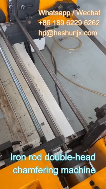 Iron rod double head chamfering machine | двухголовочный станок для снят смотреть онлайн