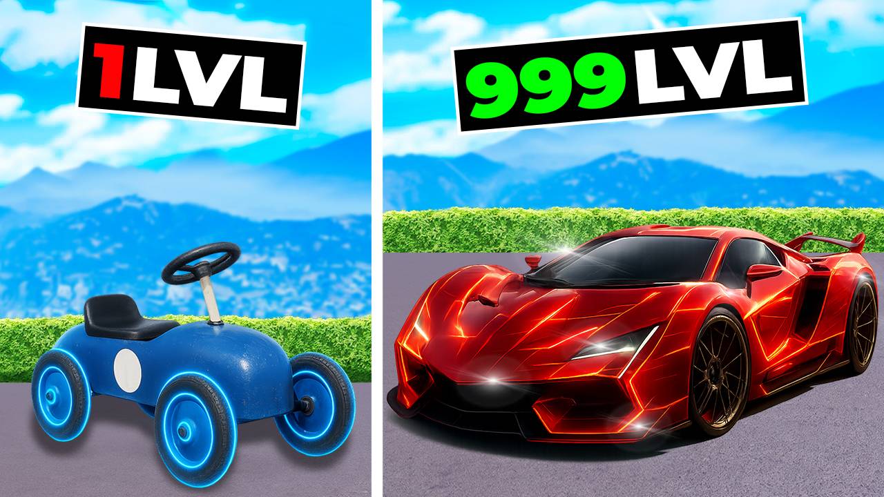 ПРОКАЧАЛ ТАЧКУ НУБА ОТ 1 LVL ДО 1000 LVL В GTA 5