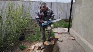 Okalee  удивила! Тест аккумуляторной цепной пилы + апгрей?
