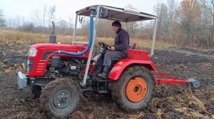 Тяжелая пахота трактором Шифенг 244!