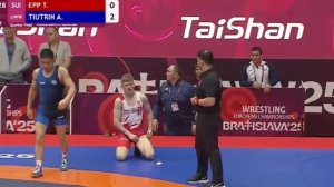 Ариан Тютрин Вольная борьба 57 кг чемпионат Европы 2025 Б