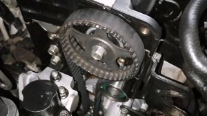 Hyundai Getz 1,6л. Замена ремня Г. Р. М, помпы, сальники распред