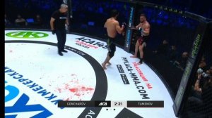 биберт туменов андрей гончаров полный бой аса | aca 147 #mma