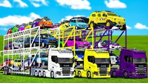 Машинки летают и прыгают! Развивающие мультики Машины помощники. Мультфильмы про машинки