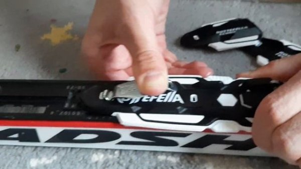 установка креплений на платформе Rottefella на лыжи Madshus кр