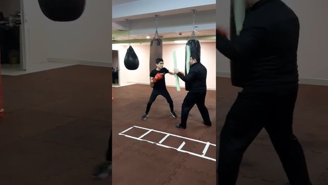 Работа на лапах с Мастером спорта Ашотом Ашотовичем