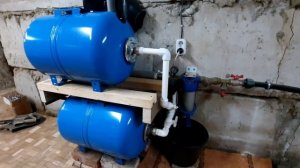 Второй гидроаккумулятор (80л+80л).