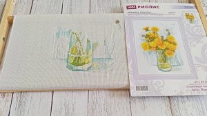 Вышивка крестом. Солнечные одуванчики, немного сирени и Все будет хорошо.