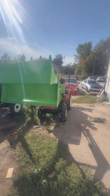 Челюстной погрузчик на тракторе кубота #тула #москва #f смотреть онлайн